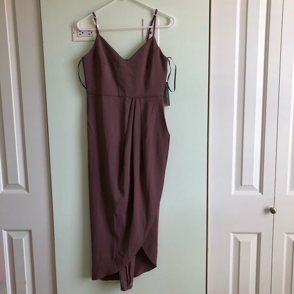 Lulu’s Mauve Midi Dress - Picture 4 of 5